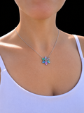 Collier "Nichts geschieht ohne Grund" - 925 Sterling Silber - 40 bis 43 cm - bunte Zirkonia