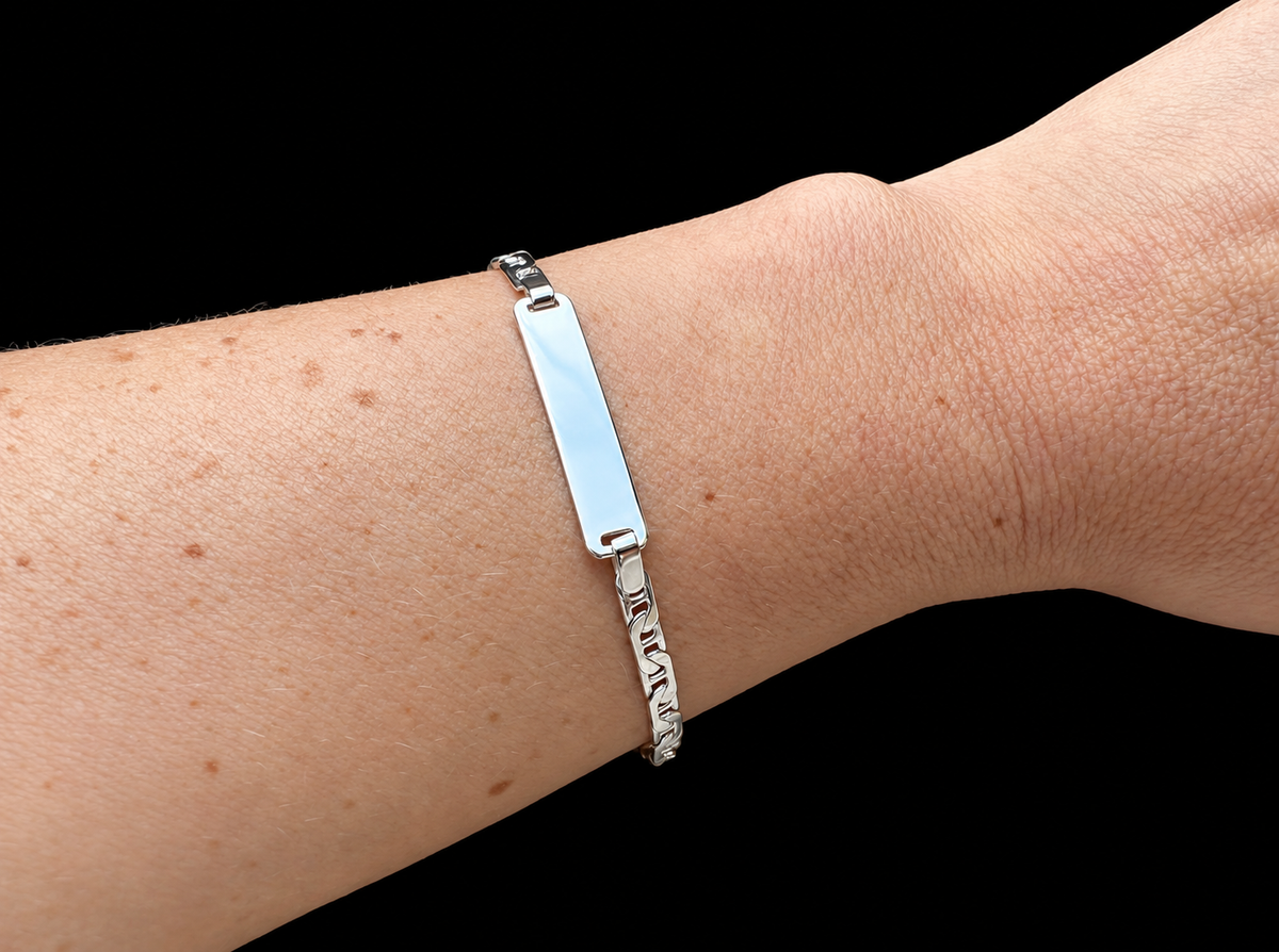 ID-Armband / Namensarmband - 925 Sterling Silber - ca. 19 cm - unisex