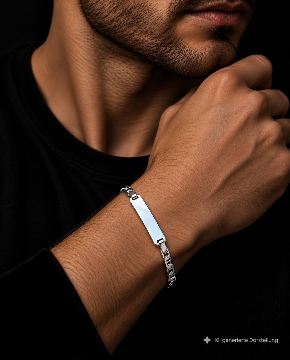 ID-Armband / Namensarmband - 925 Sterling Silber - ca. 19 cm - unisex