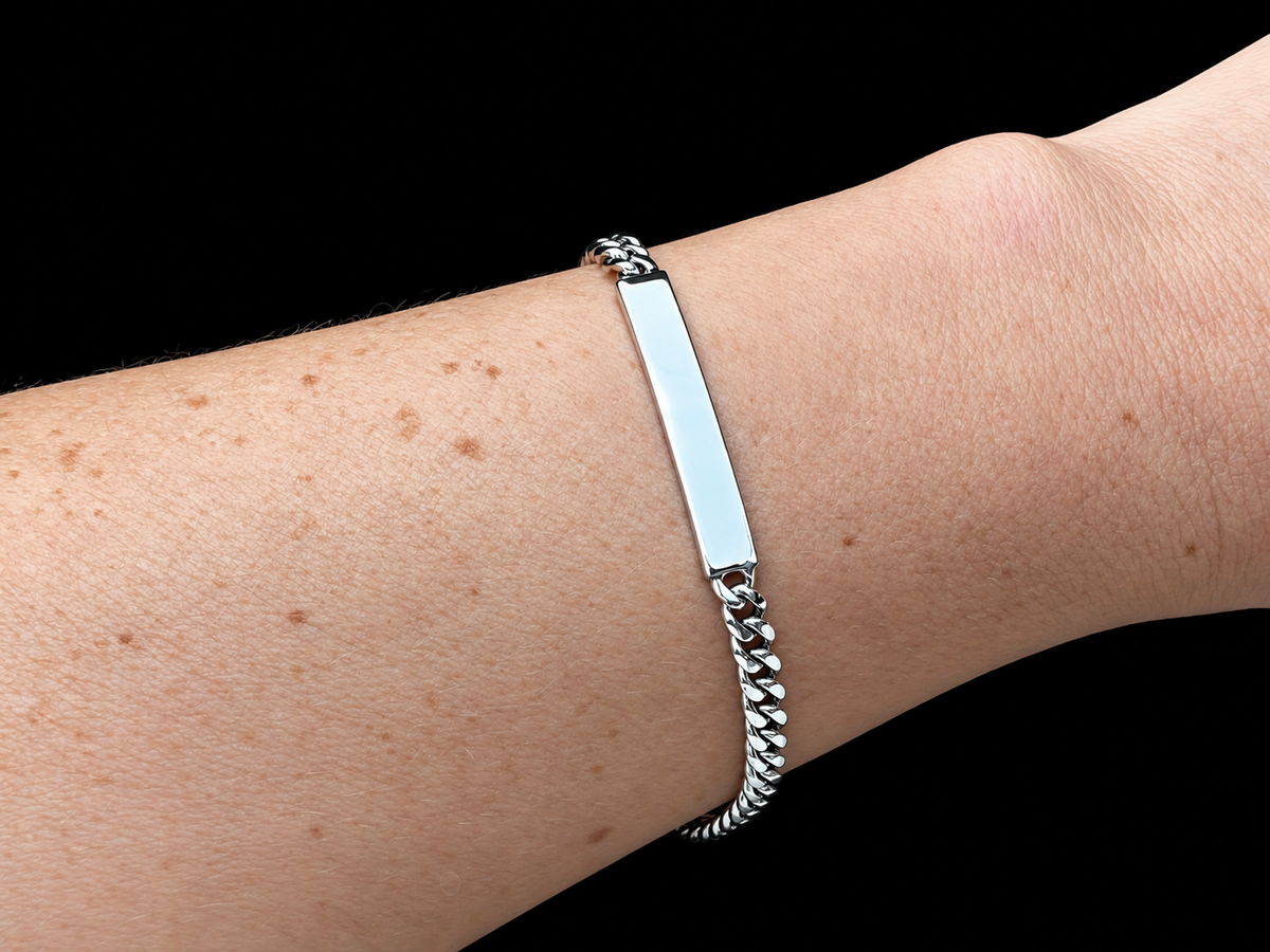 ID-Armband / Namensarmband - 925 Sterling Silber - ca. 21 cm - unisex
