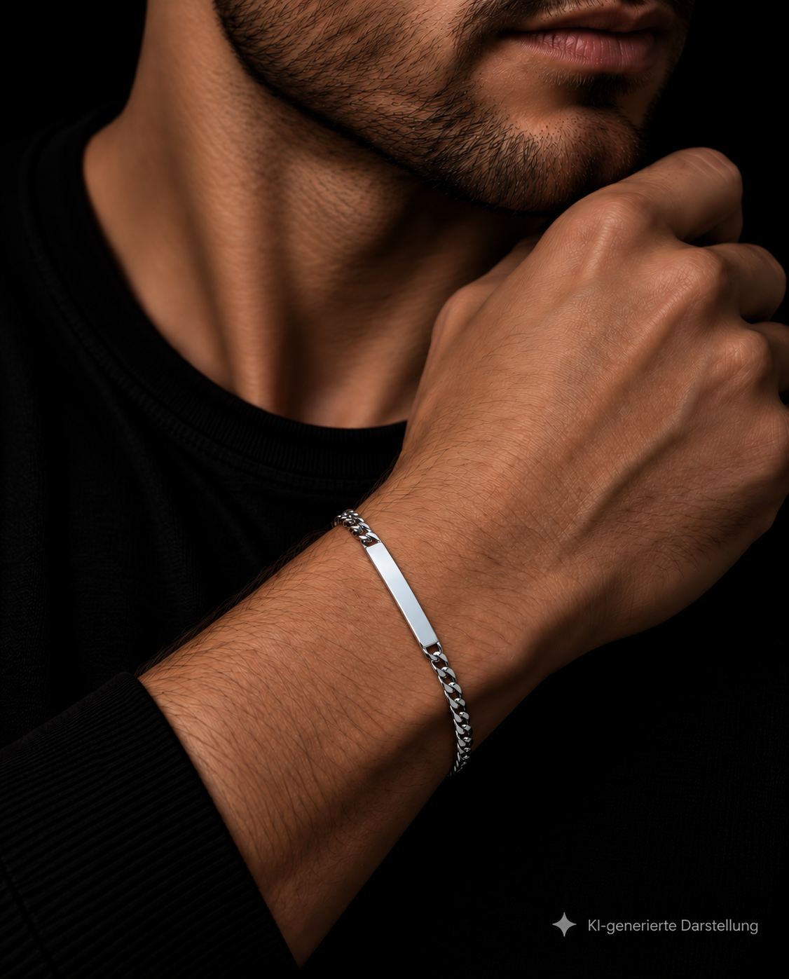 ID-Armband / Namensarmband - 925 Sterling Silber - ca. 20 cm - unisex