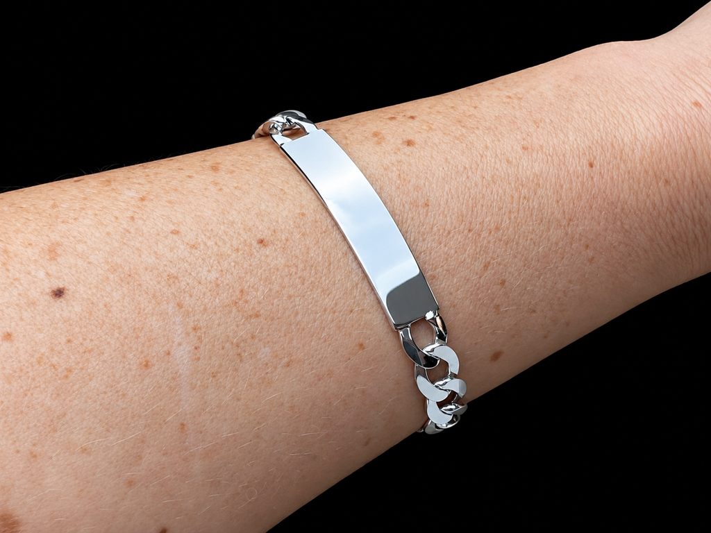 ID-Armband / Namensarmband - 925 Sterling Silber - ca. 19 cm - unisex