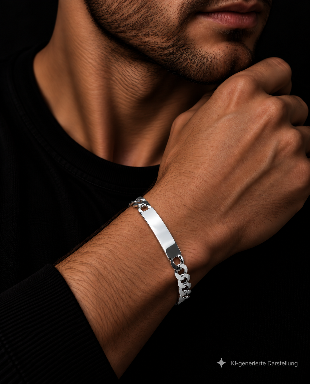 ID-Armband / Namensarmband - 925 Sterling Silber - ca. 19 cm - unisex