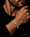 Modernes Armband - 925 Sterling Silber - ca. 19 cm - unisex