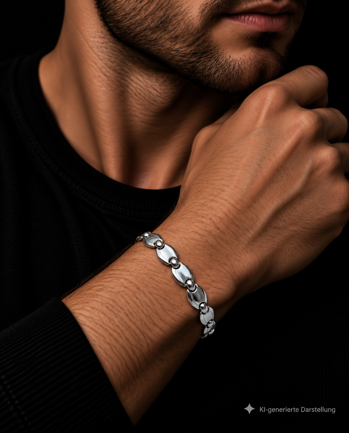 Modernes Armband - 925 Sterling Silber - ca. 19 cm - unisex