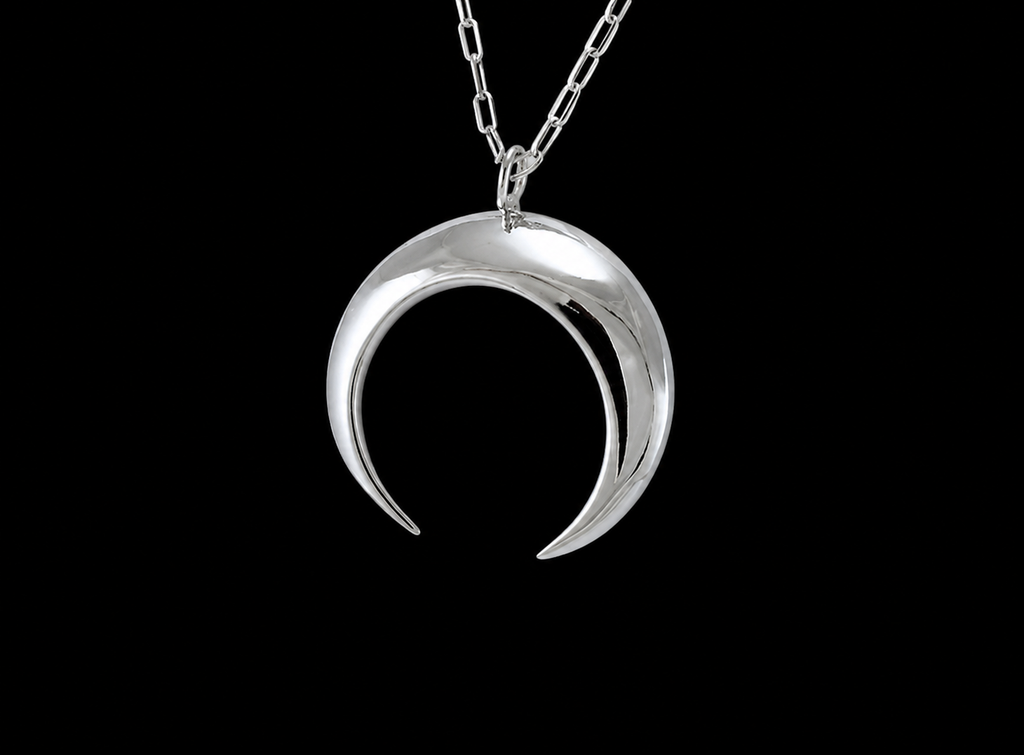 Collier "Luna" · 925 Sterling Silber · Sichelmond · Symbolik