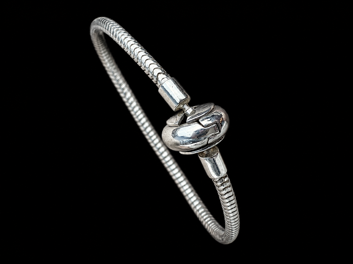 "Schlangenkette" Armband für Perlen & Charms - 925 Sterling Silber - ab 19 cm