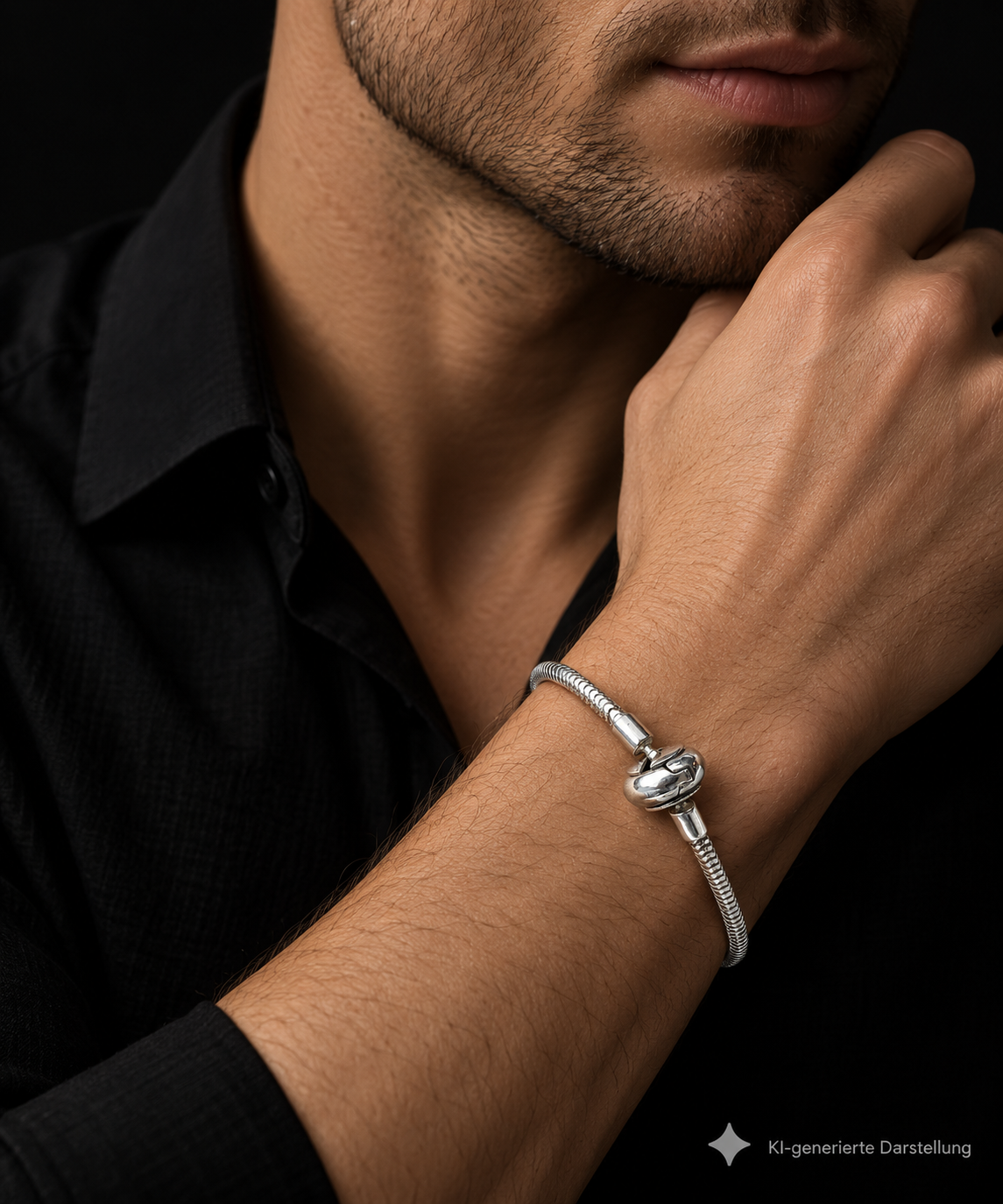 "Schlangenkette" Armband für Perlen & Charms - 925 Sterling Silber - ab 19 cm