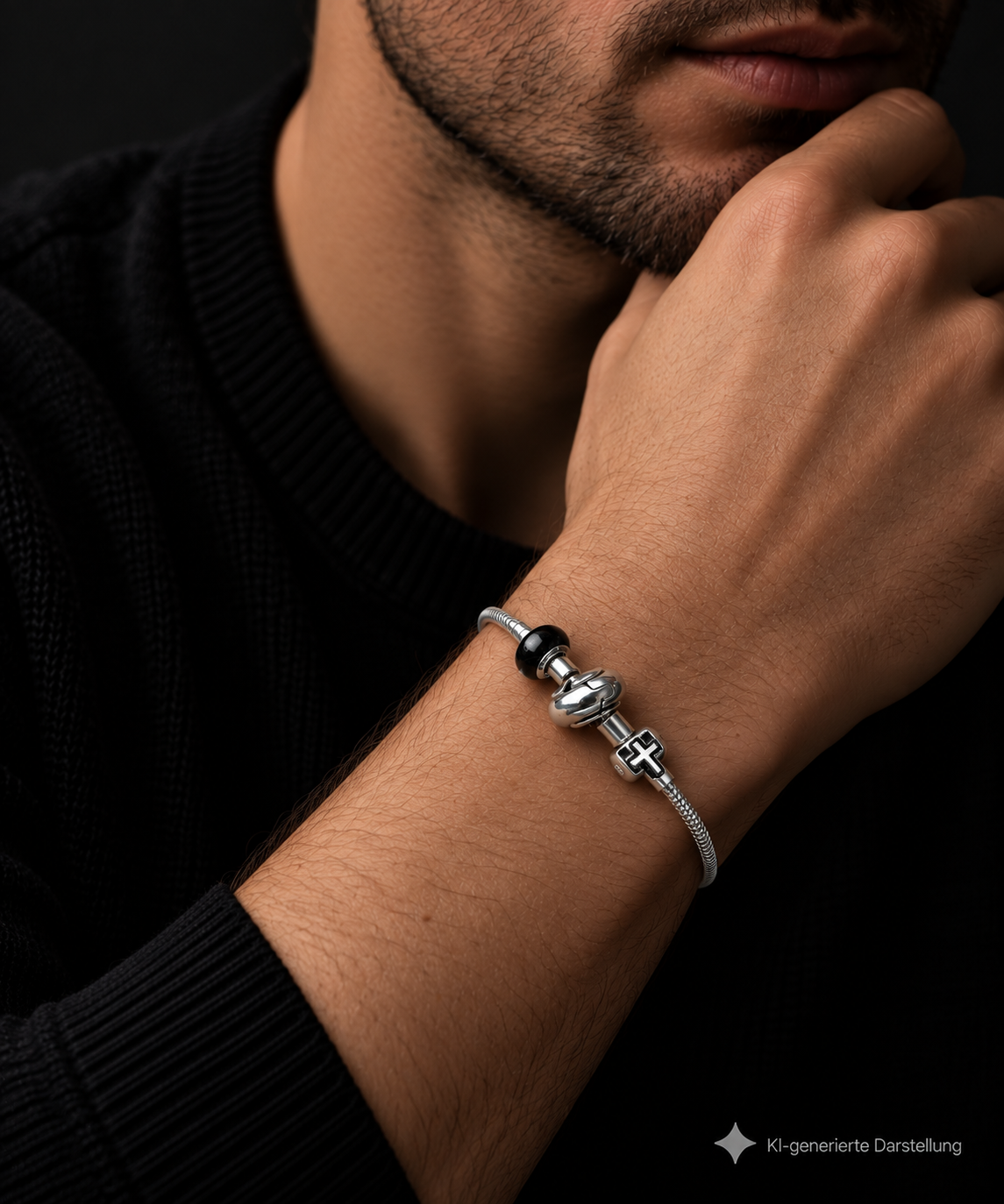 "Schlangenkette" Armband für Perlen & Charms - 925 Sterling Silber - ab 19 cm