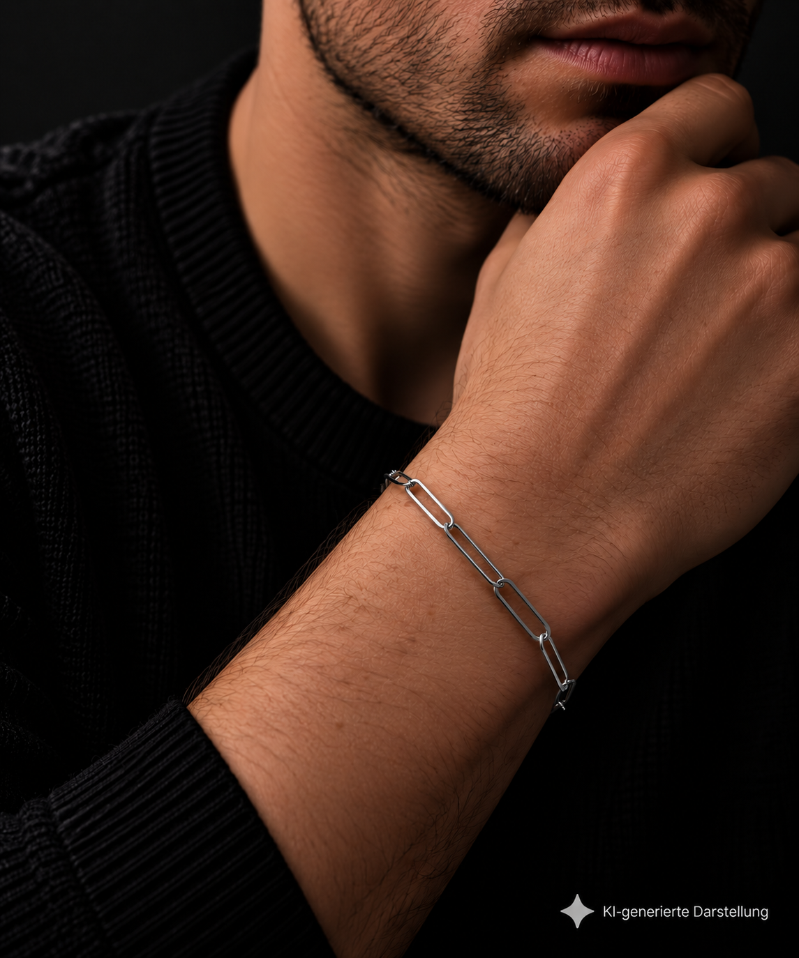 Edles Großglieder-Armband "zeitlose Eleganz" 925 Sterling Silber - ab 17 cm - unisex