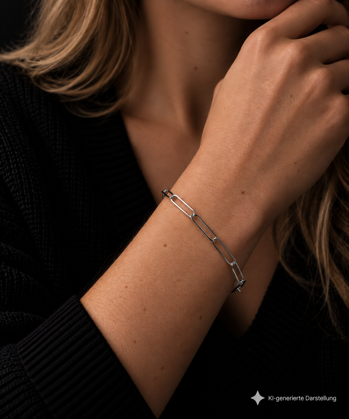 Edles Großglieder-Armband "zeitlose Eleganz" 925 Sterling Silber - ab 17 cm - unisex