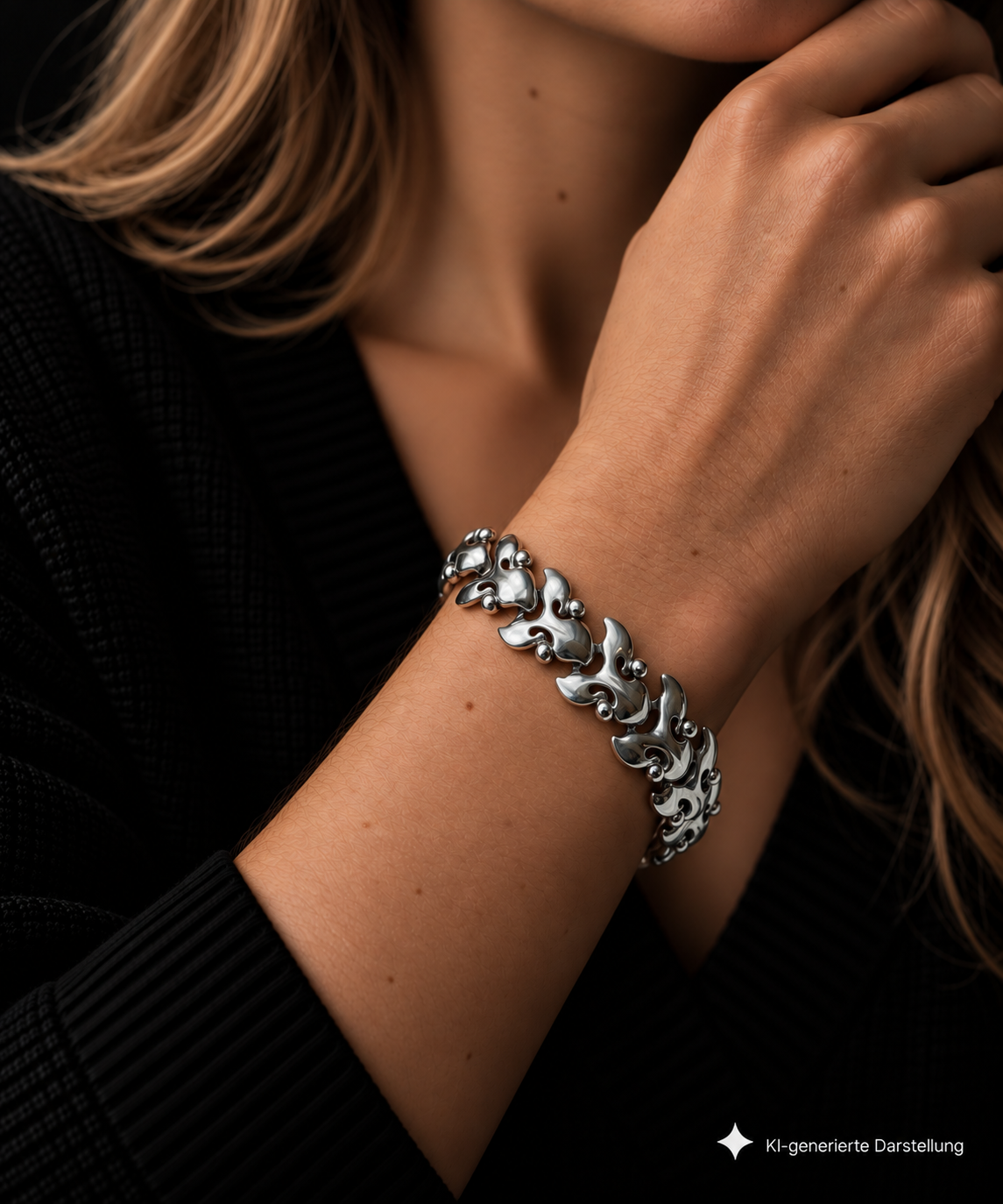 Silberne Naturkraft · 925 Sterling Silber Armband · Unisex · Unikat