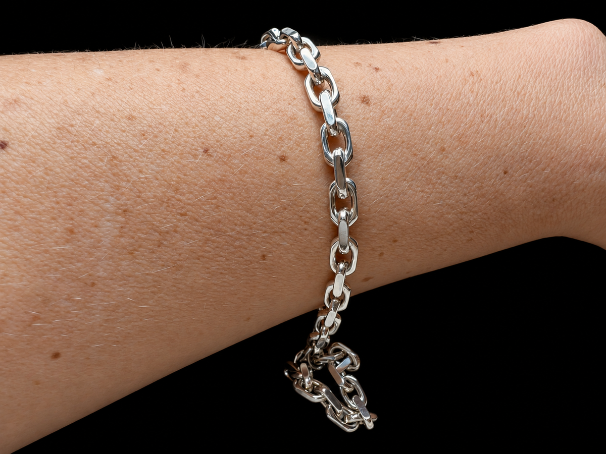 Massive Ankerkette aus 925er Sterling Silber – 60 cm | 5 mm / 60 Gramm