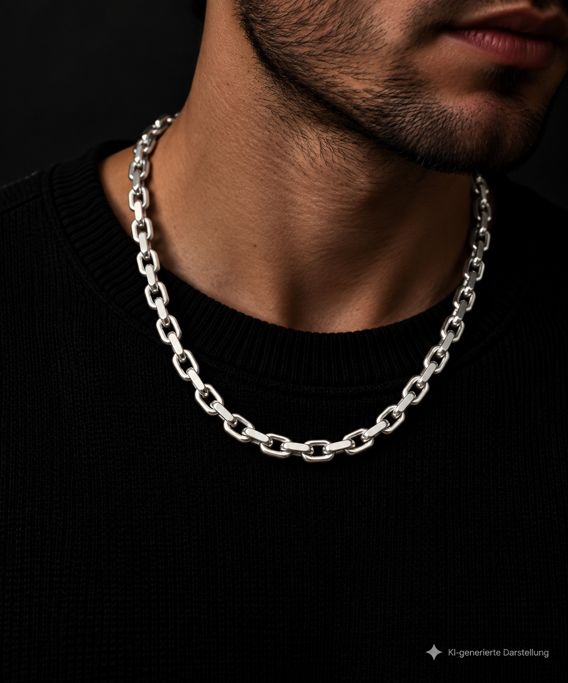 Massive Ankerkette aus 925er Sterling Silber – 60 cm | 5 mm / 60 Gramm