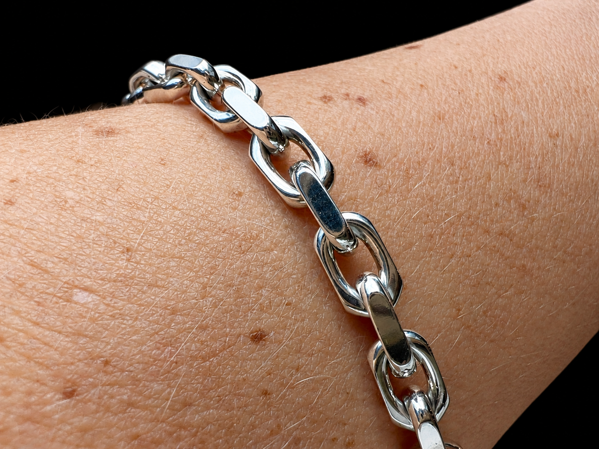 Massive Ankerkette aus 925er Sterling Silber – 60 cm | 5 mm / 60 Gramm
