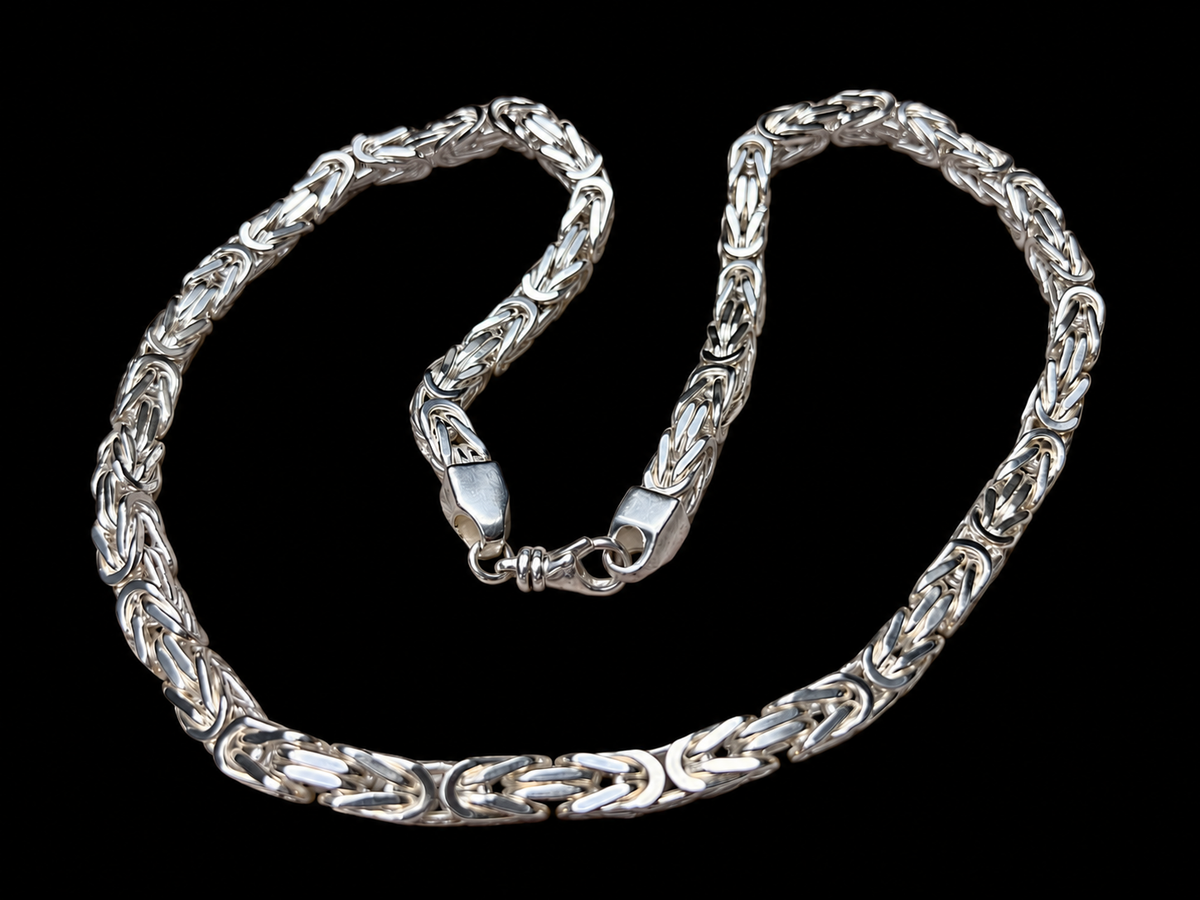 Massive Königskette aus 925er Sterling Silber – 45cm-70 cm | 3-8 mm