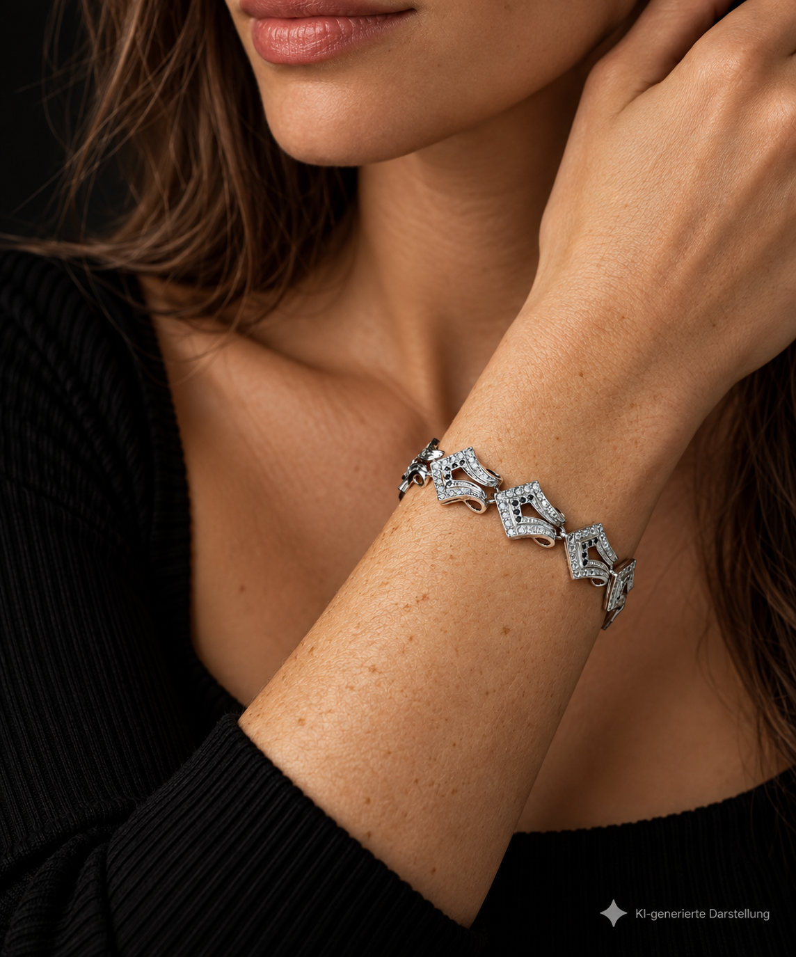Vintage/Modern Armband - 925 Sterling Silber - ca. 20 cm