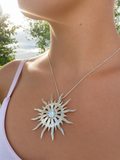 Anhänger "Sonnenfeuer" · 925 Sterling Silber · Zirkonia