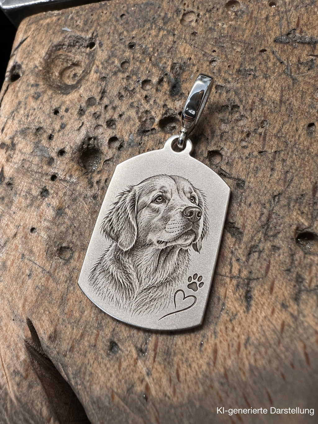925 Sterling Silber Doppeltanhänger Schutzengel | Gravur | unisex