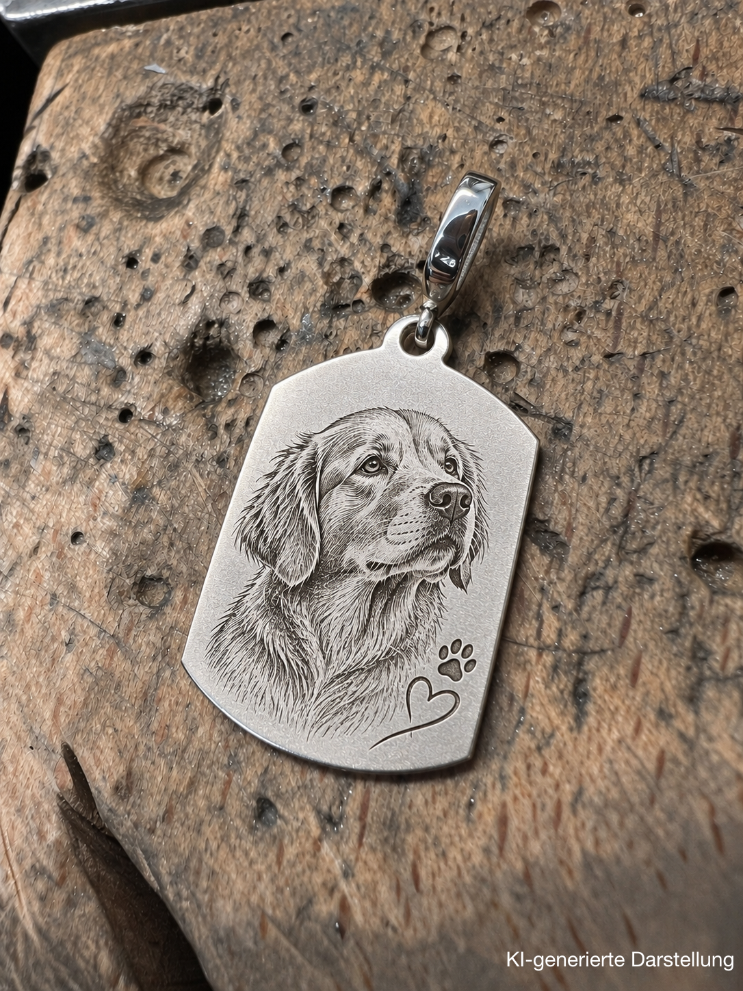 925 Sterling Silber Doppeltanhänger Schutzengel | Gravur | unisex