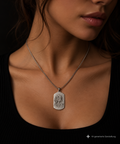 925 Sterling Silber Doppeltanhänger Schutzengel | Gravur | unisex