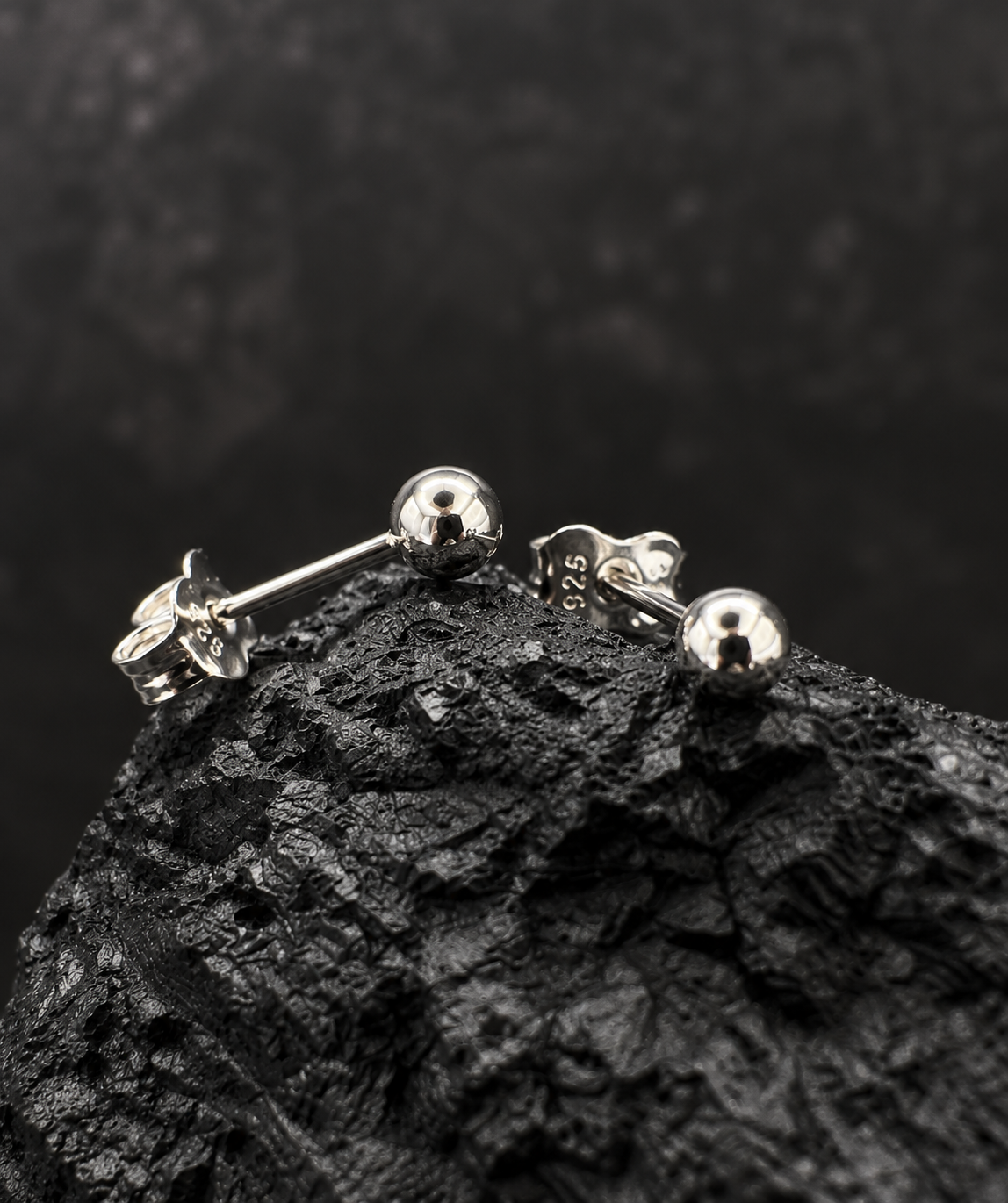 Kollektion Ohrstecker 585 Weißgold · Kugeln · polierte Oberfläche · unisex