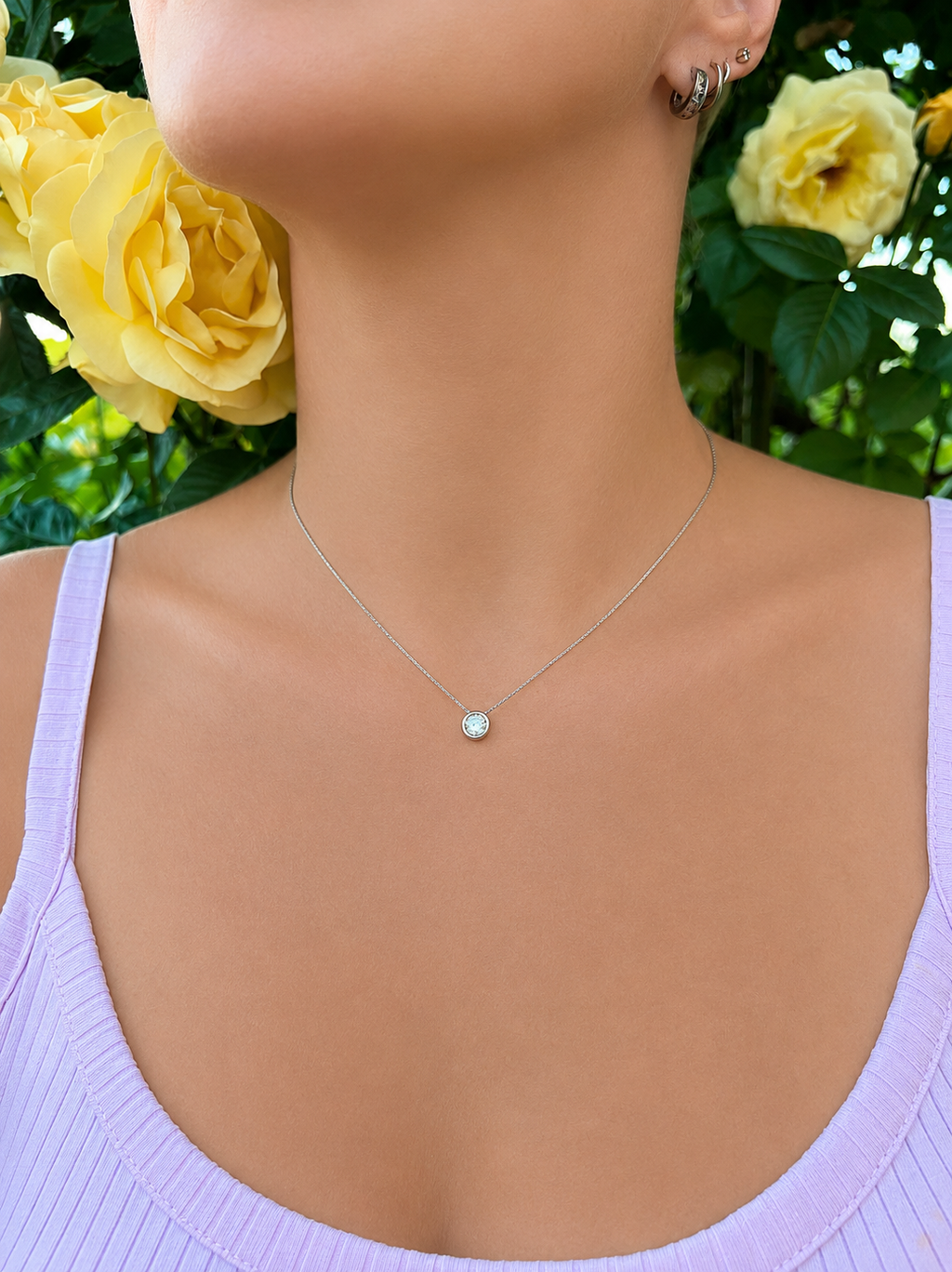 Collier "Zeitlose Eleganz" - 925 Sterling Silber - Vergoldung - weißer Zirkonia