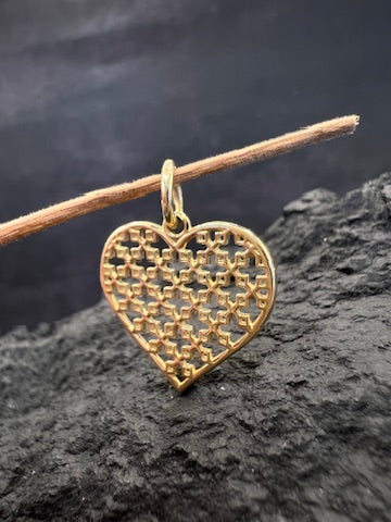 Herz der Verbundenheit · 585 Gold Anhänger · Gelbgold · Herz