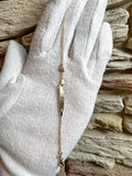 ID-Armband Baby 585er Gold - Füßchen mit Zirkonia - 11,5+13,5 cm - personalisierbar