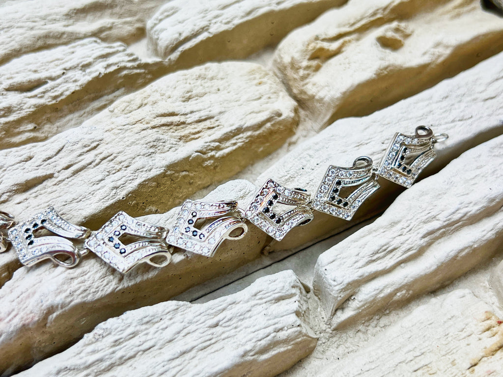 Vintage/Modern Armband - 925 Sterling Silber - ca. 20 cm