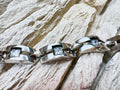 Vintage/Modern Armband - 925 Sterling Silber - 18+21 cm - unisex