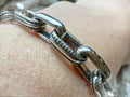 massives Armband "Man-Power" - 925 Sterling Silber - bis 21 cm