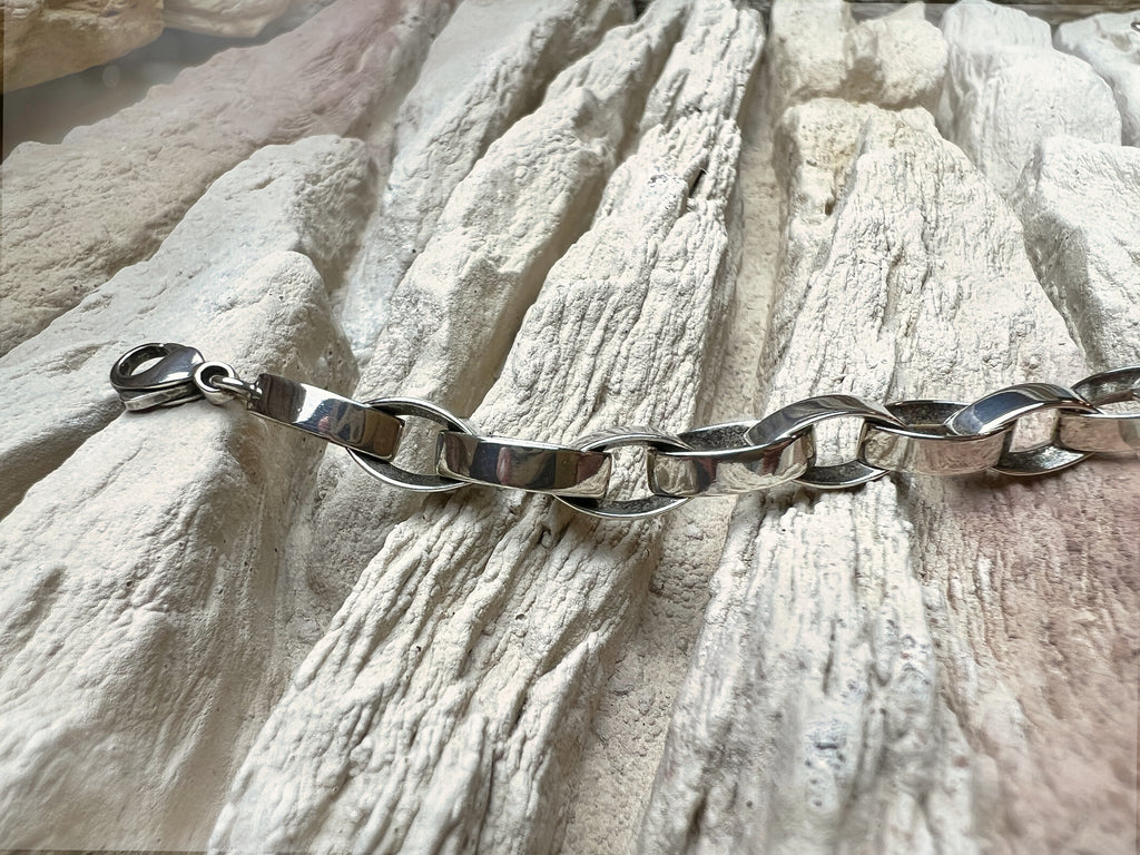 massives Armband "Man-Power" - 925 Sterling Silber - 22 cm
