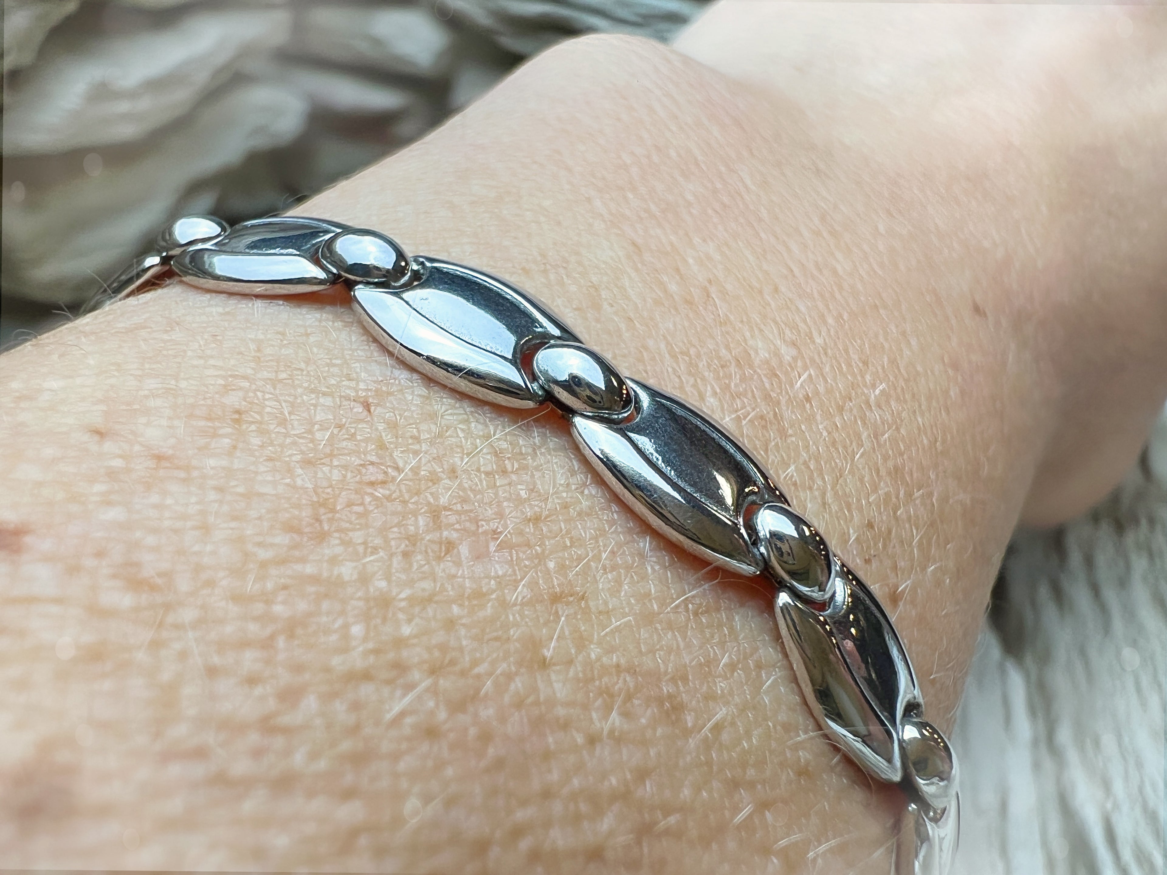 Modernes Armband - 925 Sterling Silber - ca. 19 cm - unisex