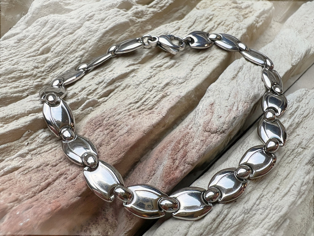 Modernes Armband - 925 Sterling Silber - ca. 19 cm - unisex