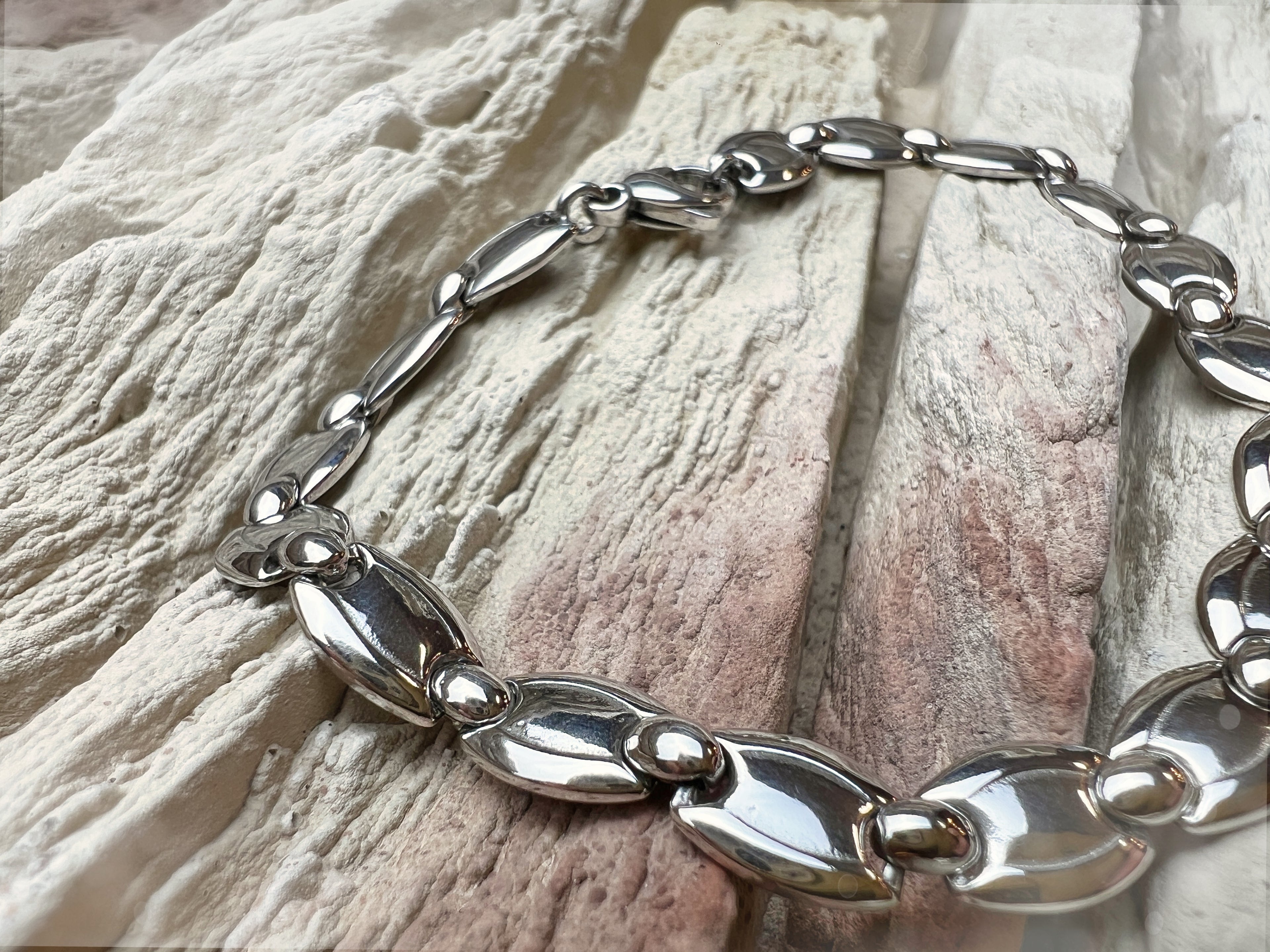 Modernes Armband - 925 Sterling Silber - ca. 19 cm - unisex