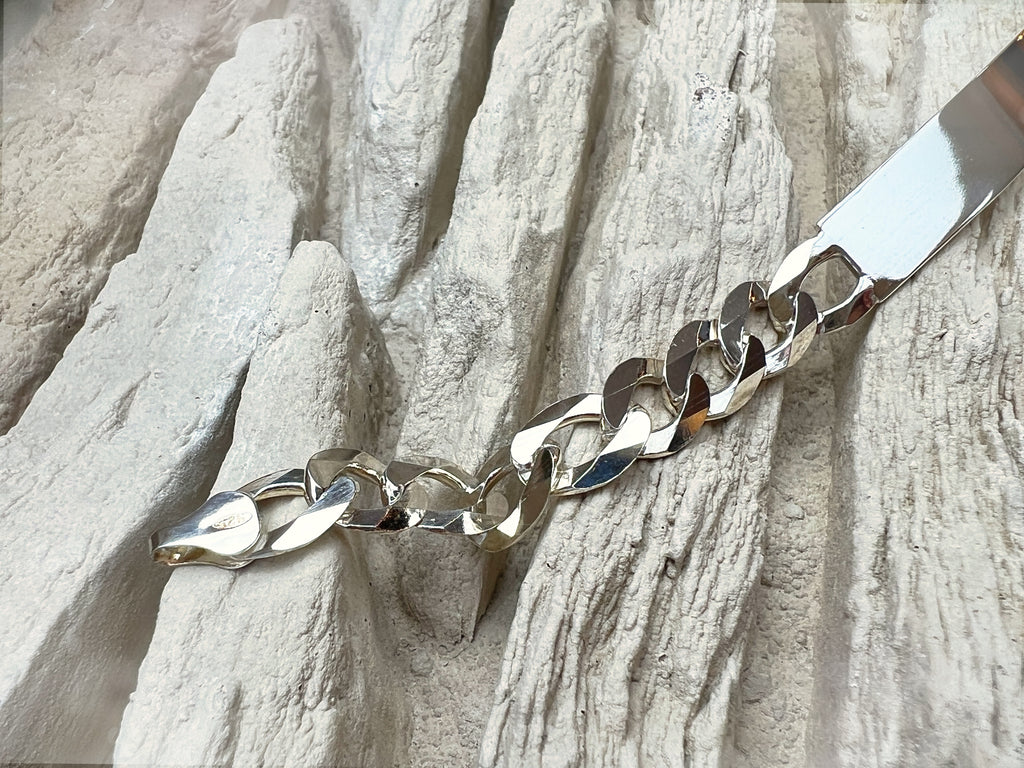 ID-Armband / Namensarmband - 925 Sterling Silber - ca. 19 cm - unisex