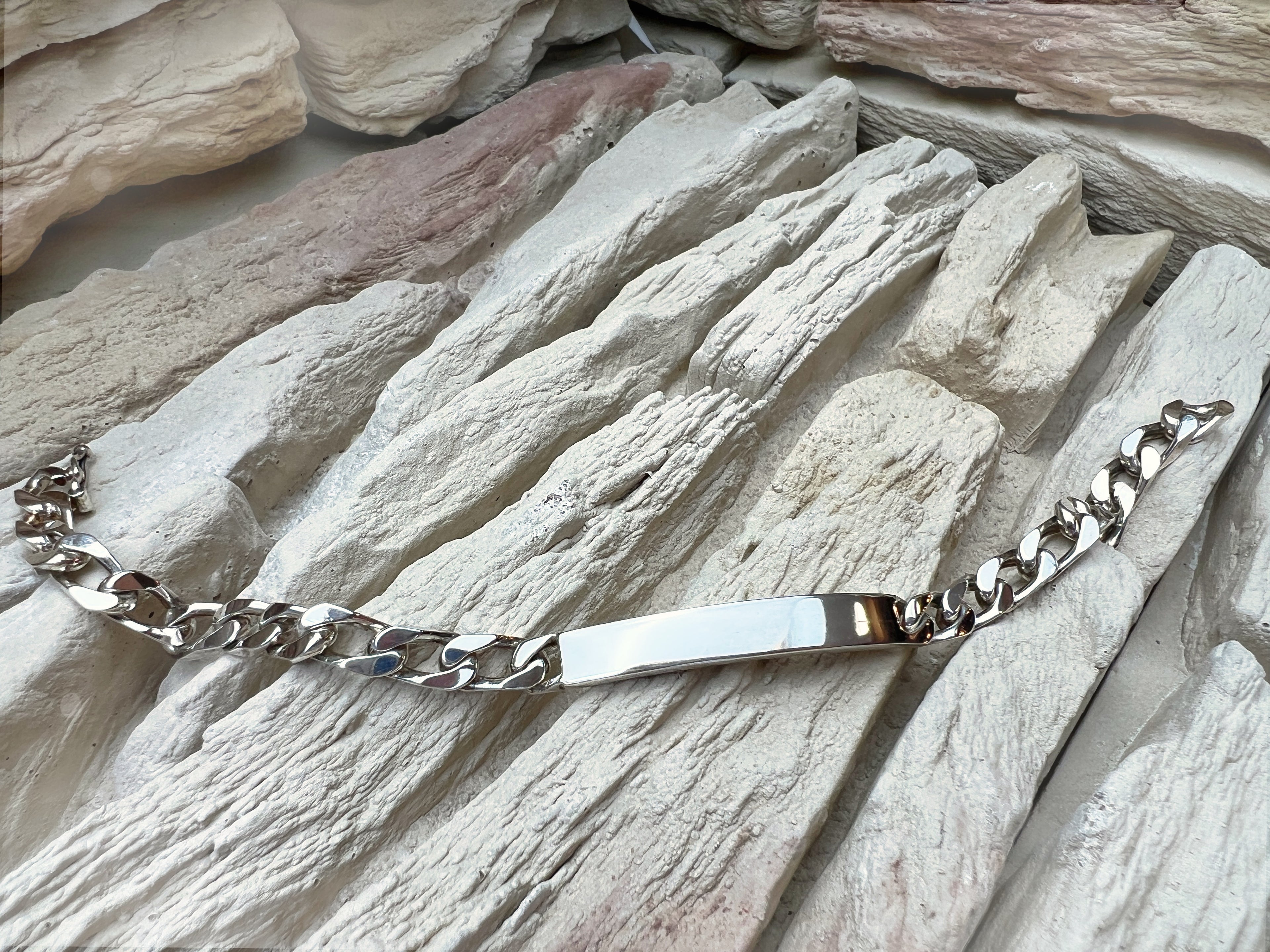 ID-Armband / Namensarmband - 925 Sterling Silber - ca. 20 cm - unisex