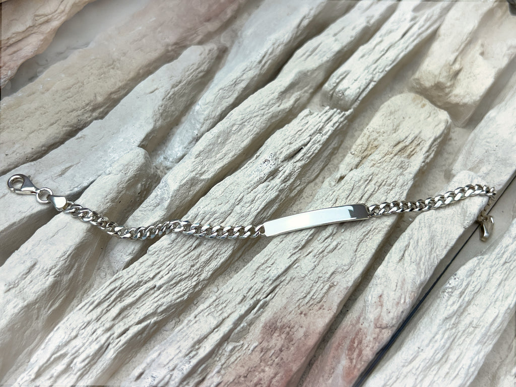 ID-Armband / Namensarmband - 925 Sterling Silber - ca. 21 cm - unisex
