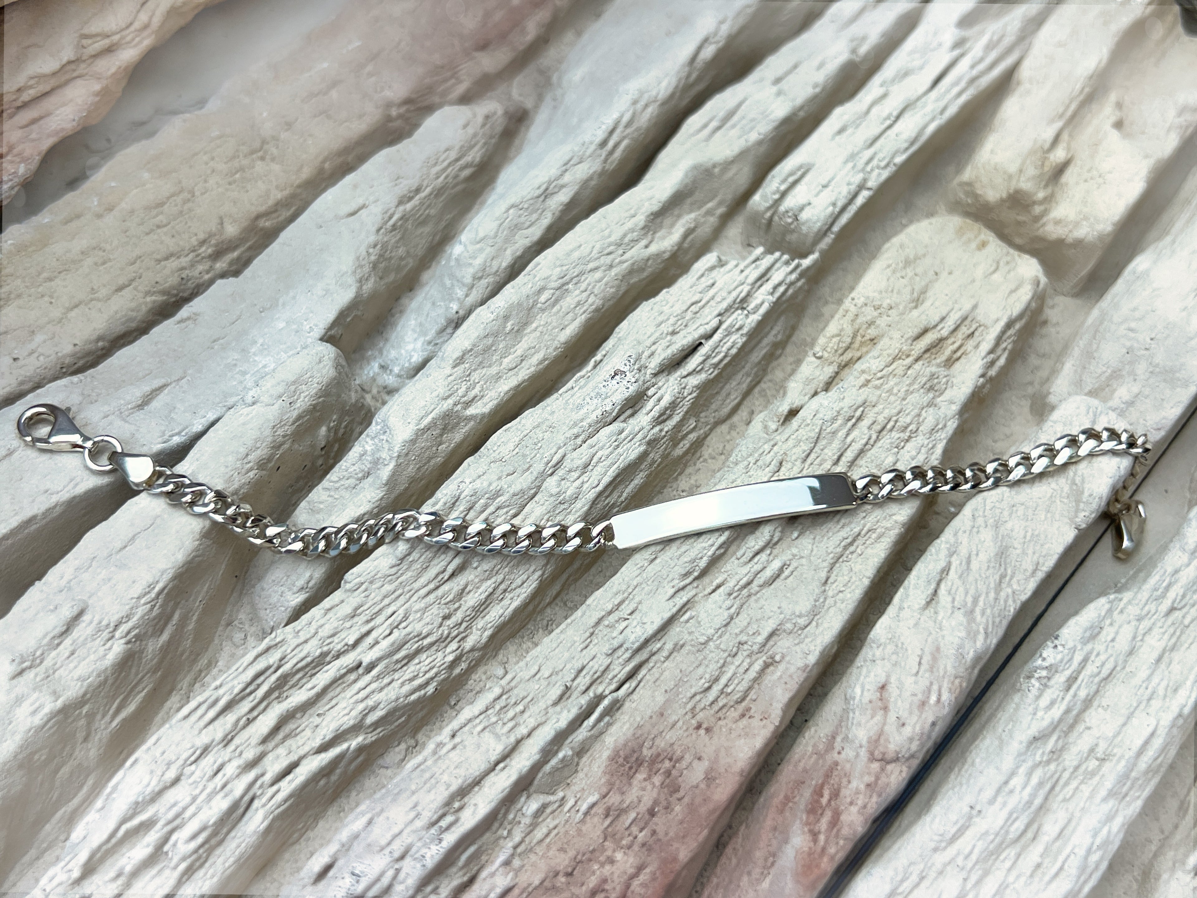 ID-Armband / Namensarmband - 925 Sterling Silber - ca. 21 cm - unisex