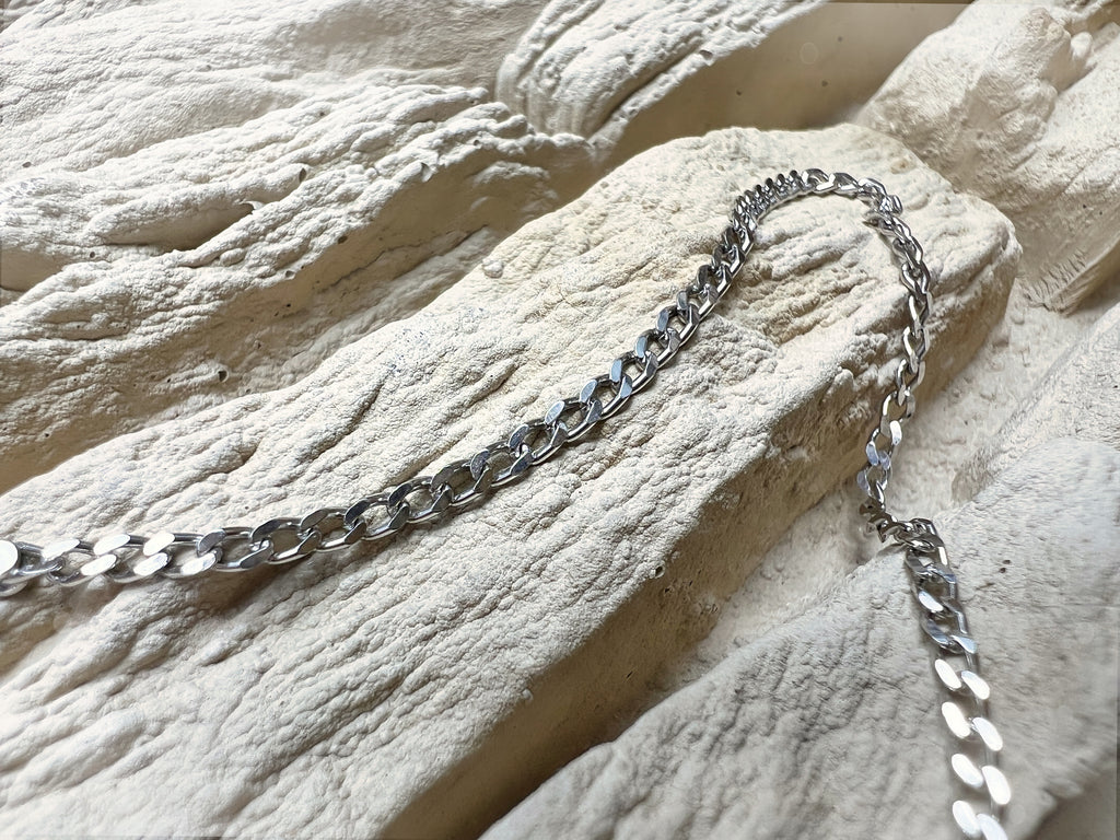 Massive Panzerkette aus 925er Sterling Silber / 32 - 50 cm | 1,7 mm