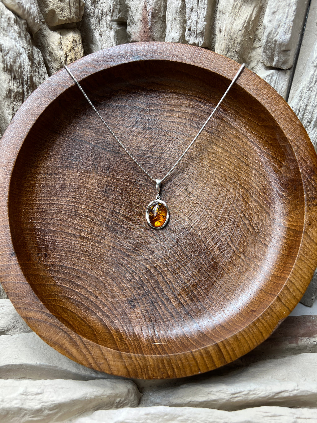Schmuck-Set "Amber Power" · 925 Sterling Silber · Unikat