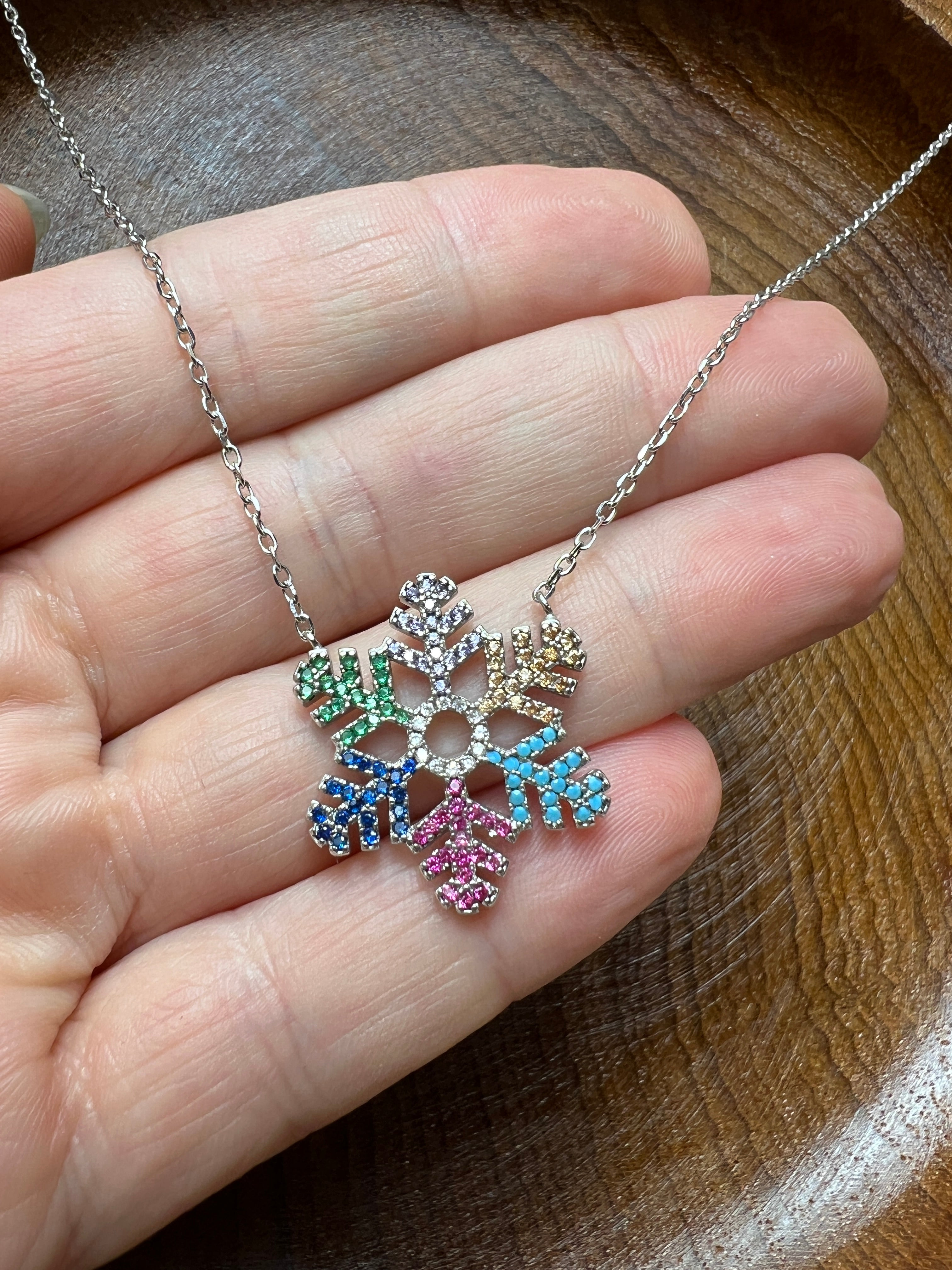 Collier "Nichts geschieht ohne Grund" - 925 Sterling Silber - 40 bis 43 cm - bunte Zirkonia
