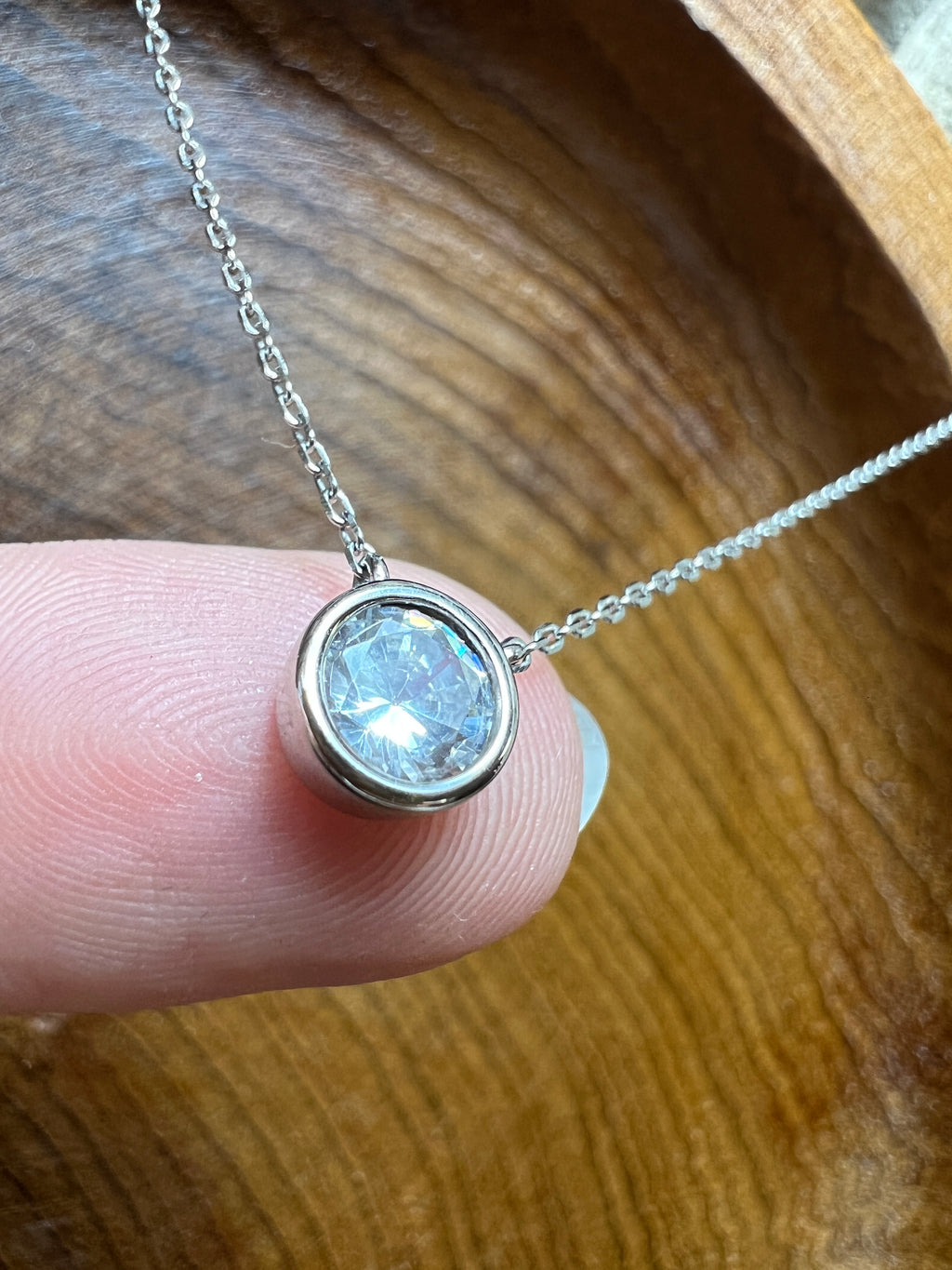 Collier "Zeitlose Eleganz" - 925 Sterling Silber - Vergoldung - weißer Zirkonia