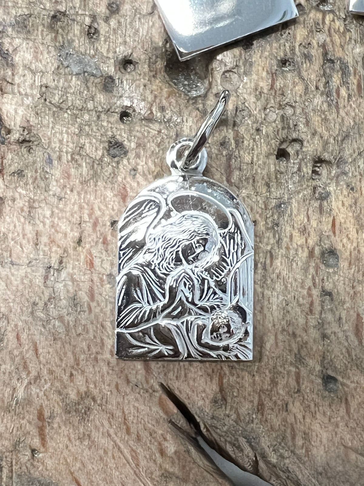 925 Sterling Silber Doppeltanhänger Himmlischer Schutz | Gravur | unisex