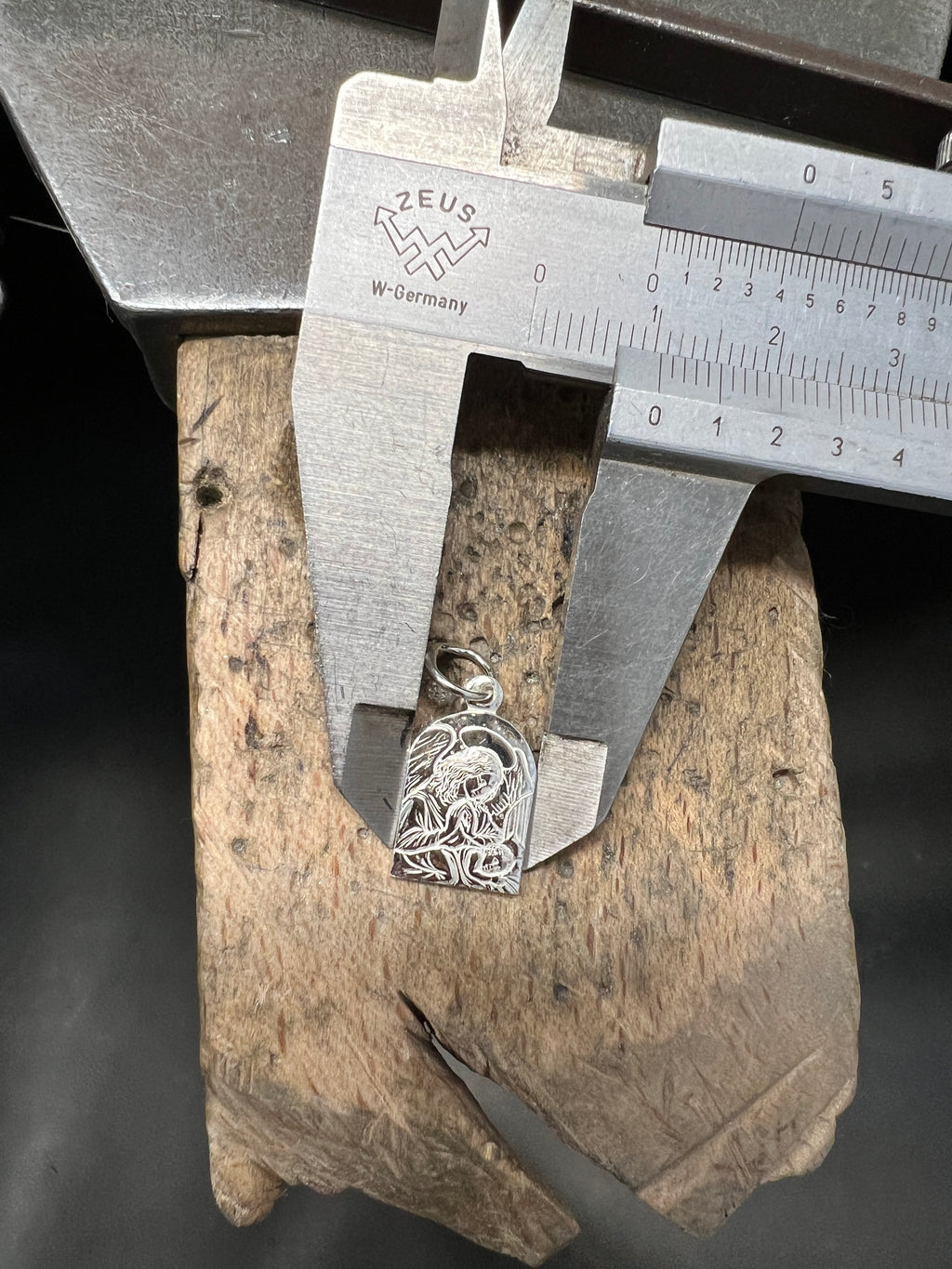 925 Sterling Silber Doppeltanhänger Himmlischer Schutz | Gravur | unisex