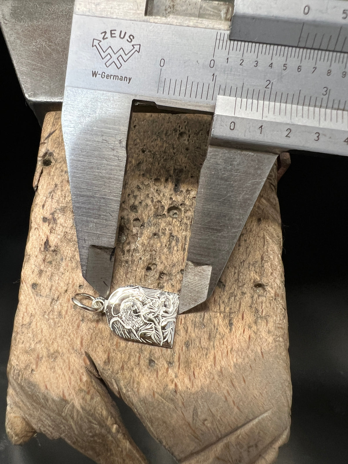 925 Sterling Silber Doppeltanhänger Himmlischer Schutz | Gravur | unisex