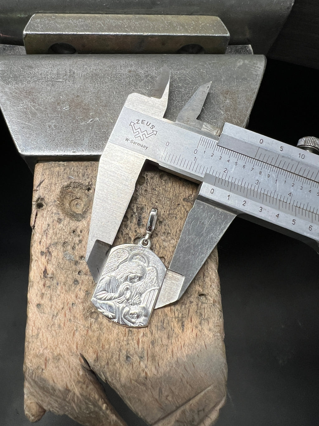 925 Sterling Silber Doppeltanhänger Schutzengel | Gravur | unisex