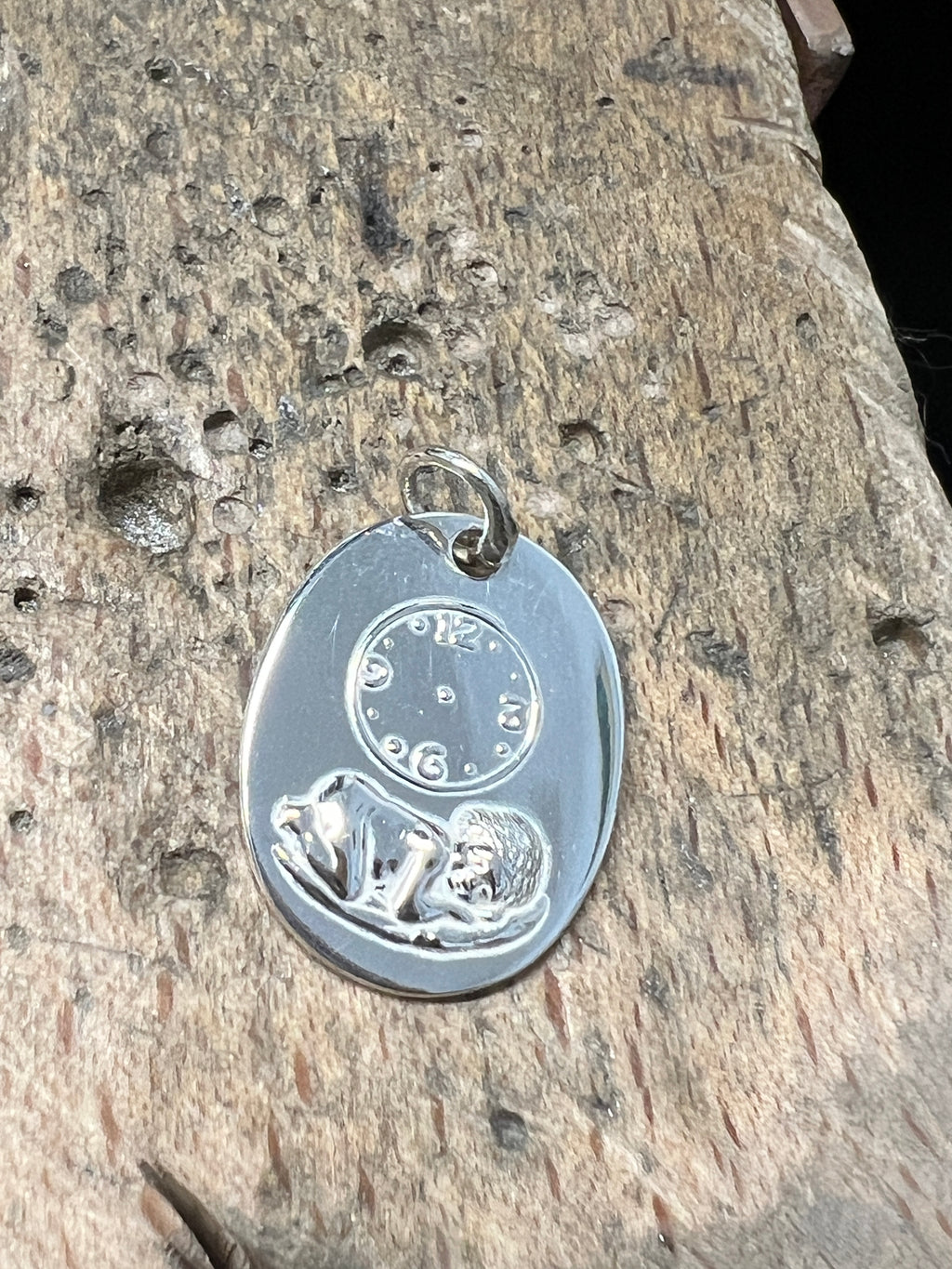 925 Sterling Silber Doppeltanhänger Geburtsmoment | Gravur | unisex