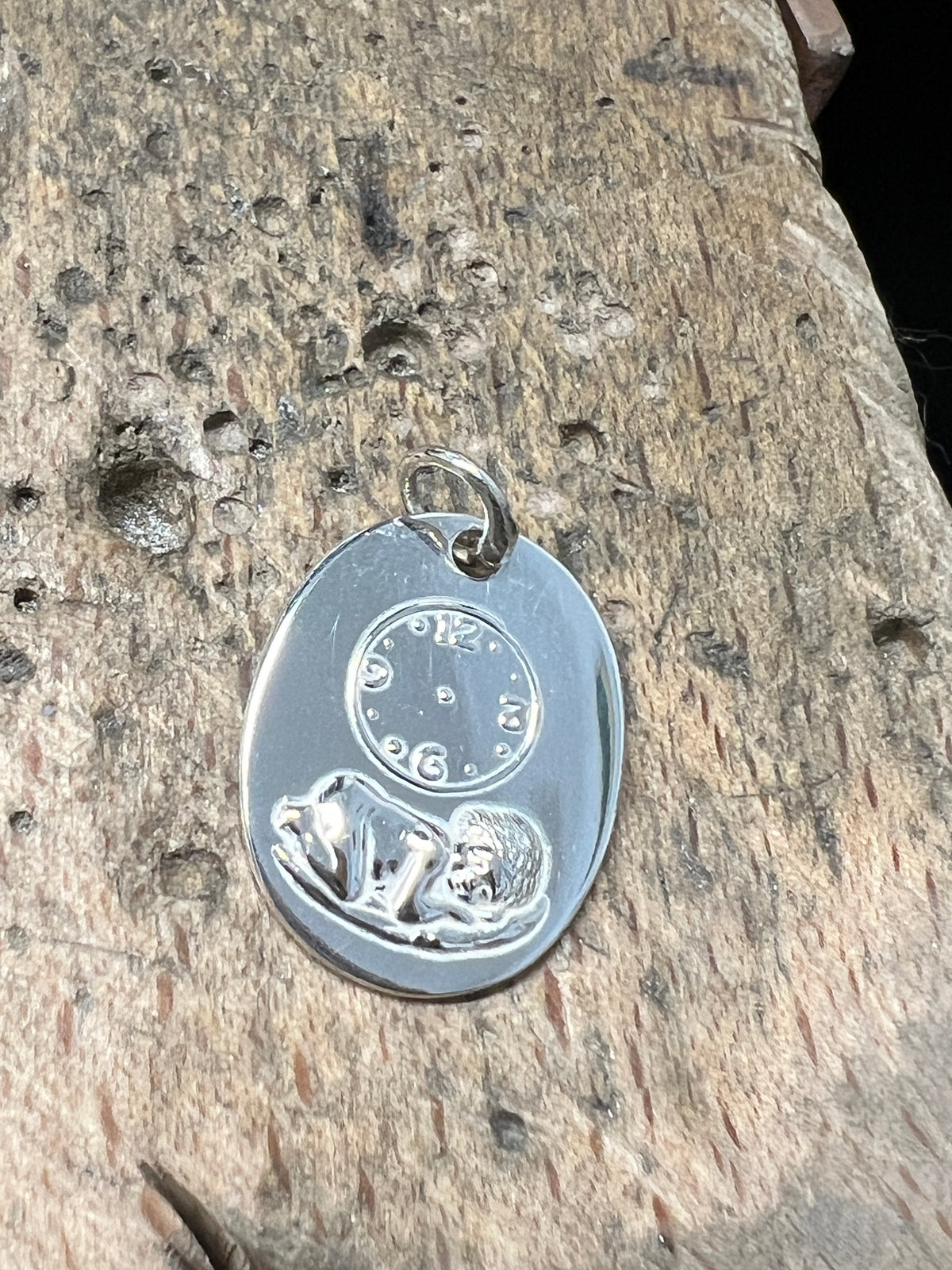 925 Sterling Silber Doppeltanhänger Geburtsmoment | Gravur | unisex